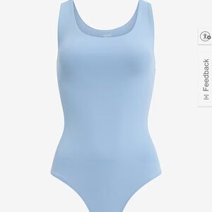 Express Blue Women's Scoopneck Bodysuit
